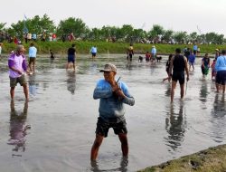 Serunya Warga Berebut Bandeng dengan Tangan Kosong di Festival Berkat Bandeng